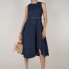Keli Denim Dress – Structured Sleeveless Fit & Flare