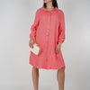 Loom Linen Shirt Dress – Lightweight Button-Down in One Size