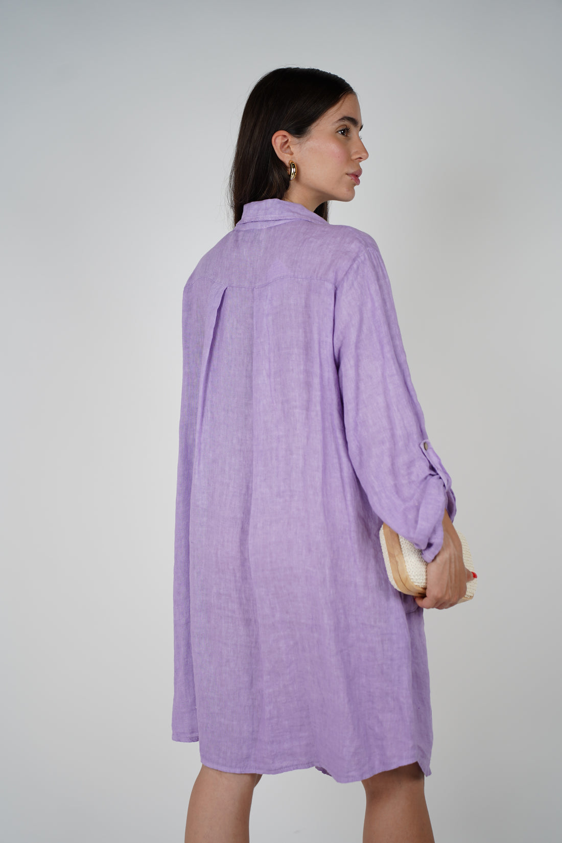 Loom Linen Shirt Dress – Lightweight Button-Down in One Size