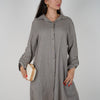 Loom Linen Shirt Dress – Lightweight Button-Down in One Size