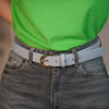 Zarah Classic Faux Leather Belt – Pebbled Finish with Gold Buckle in 3 Colors - Carema Boutique