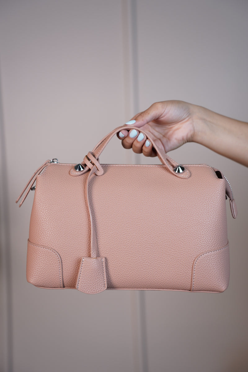 RosaMarie Soft Ruched Shoulder Bag – Gathered Top Handle Purse in 5 Colors