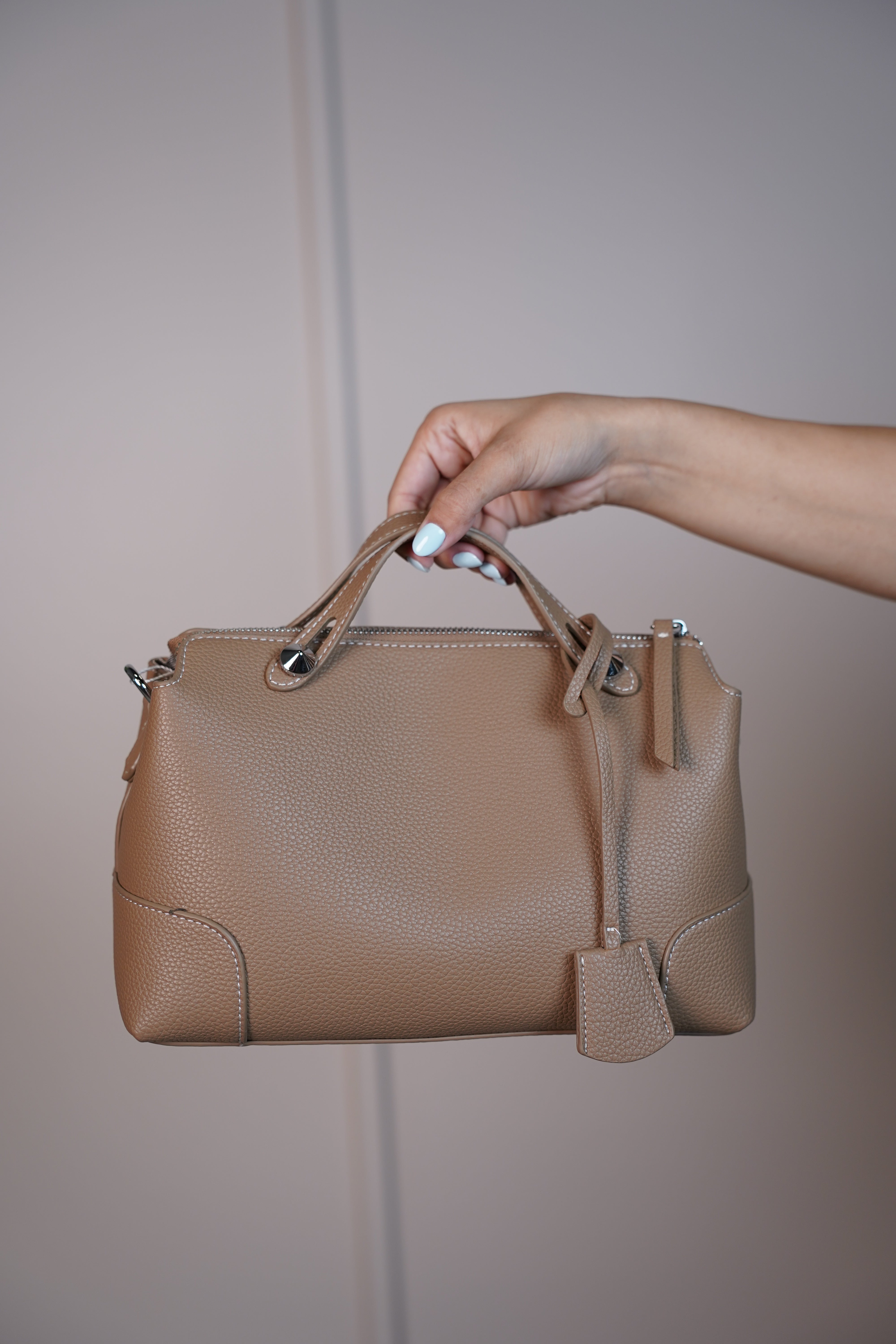 RosaMarie Soft Ruched Shoulder Bag – Gathered Top Handle Purse in 5 Colors - Carema Boutique