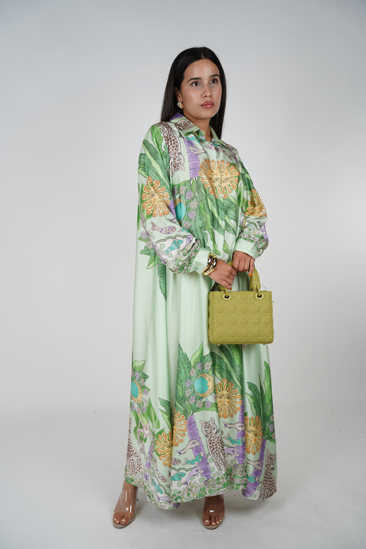 Vestido estampado de Mónica