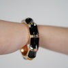 Zairel Chunky Bracelet – Bold Marbled Bangle in Warm Tones