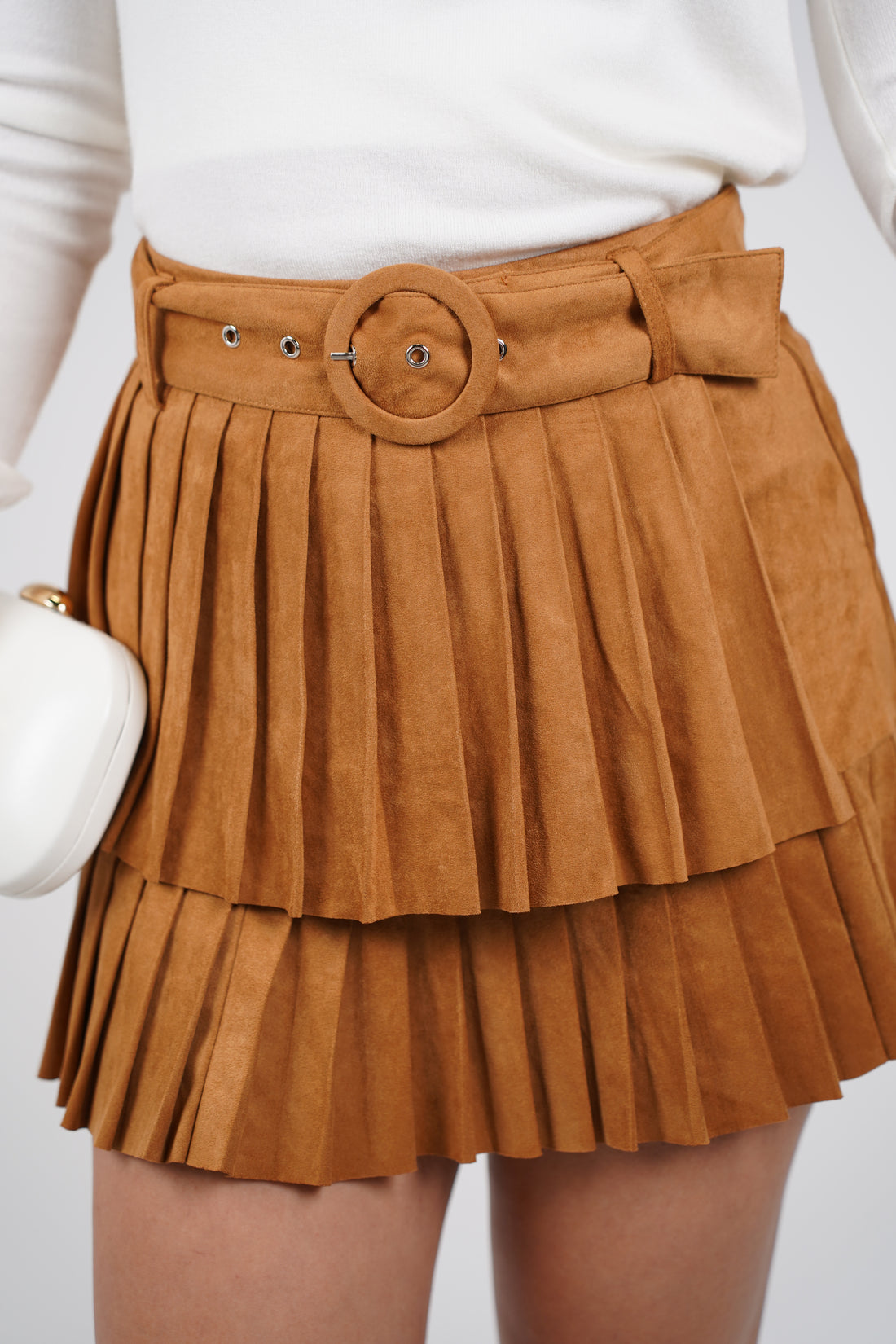 Tyla Mini Suede Skirt