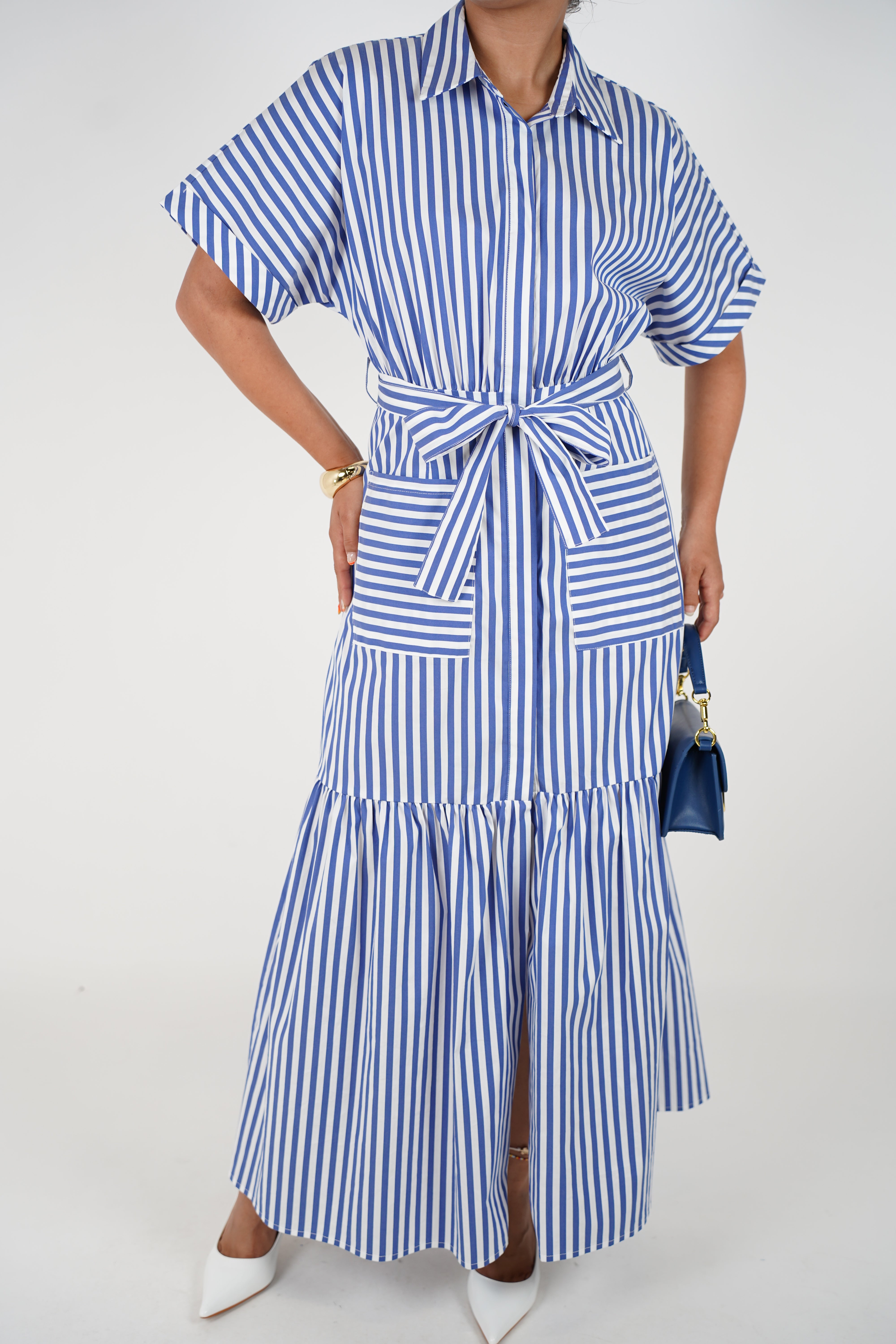 Rilaya Striped Maxi Dress – Casual Chic with a Nautical Twist