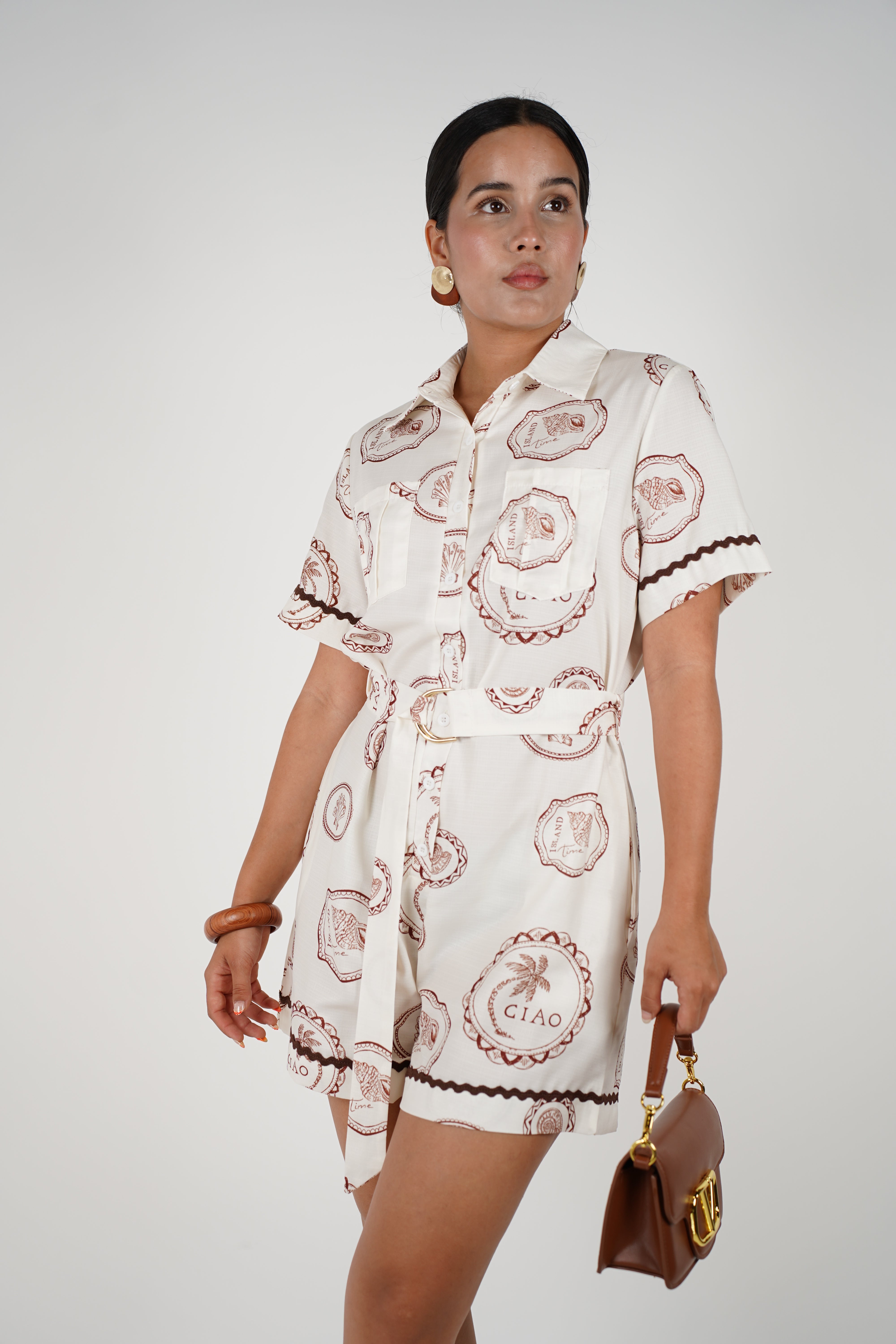 Kaelis Shells Romper – Coastal Charm Meets Everyday Ease