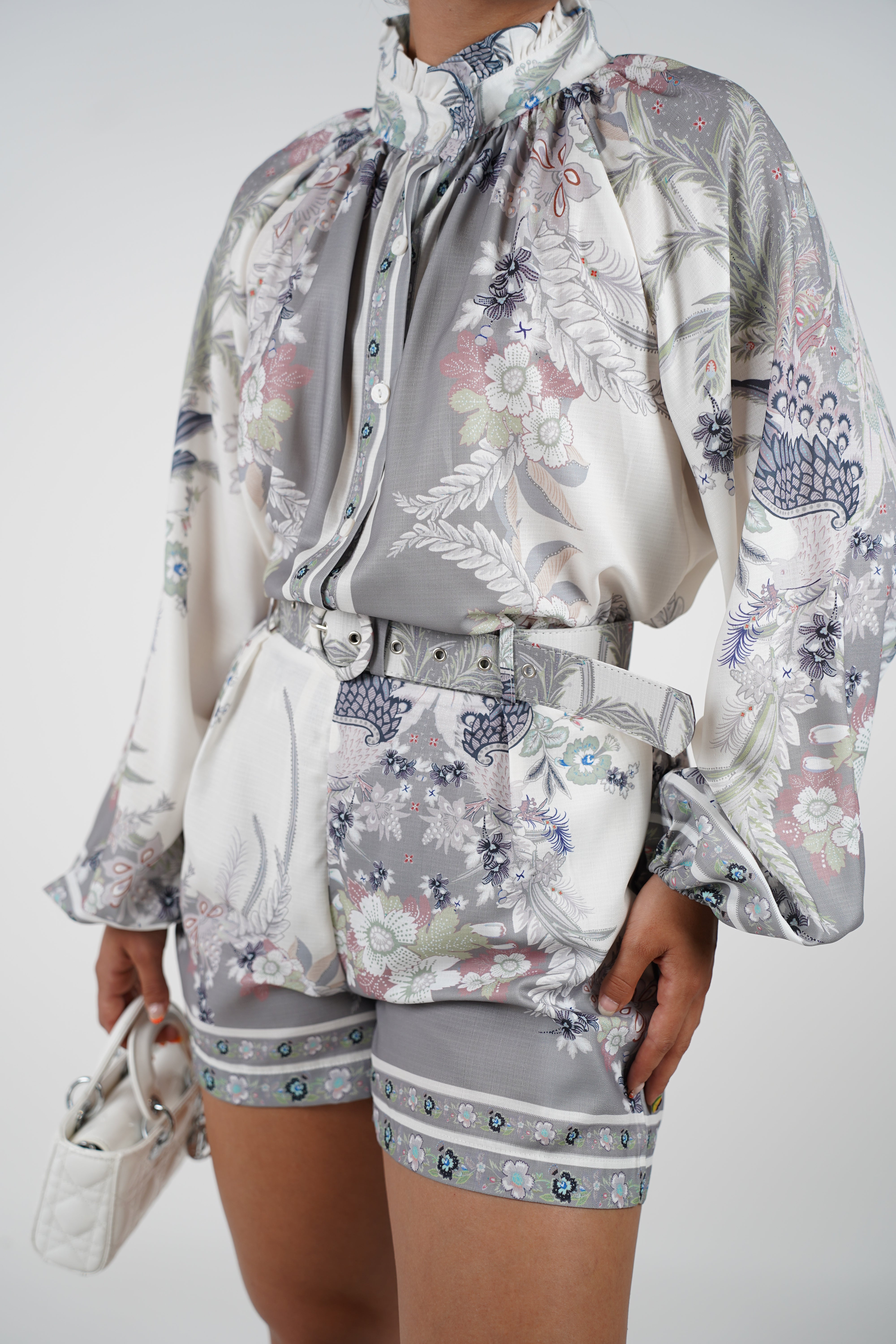 Veliri Shorts Set – Elegant Print and Effortless Grace