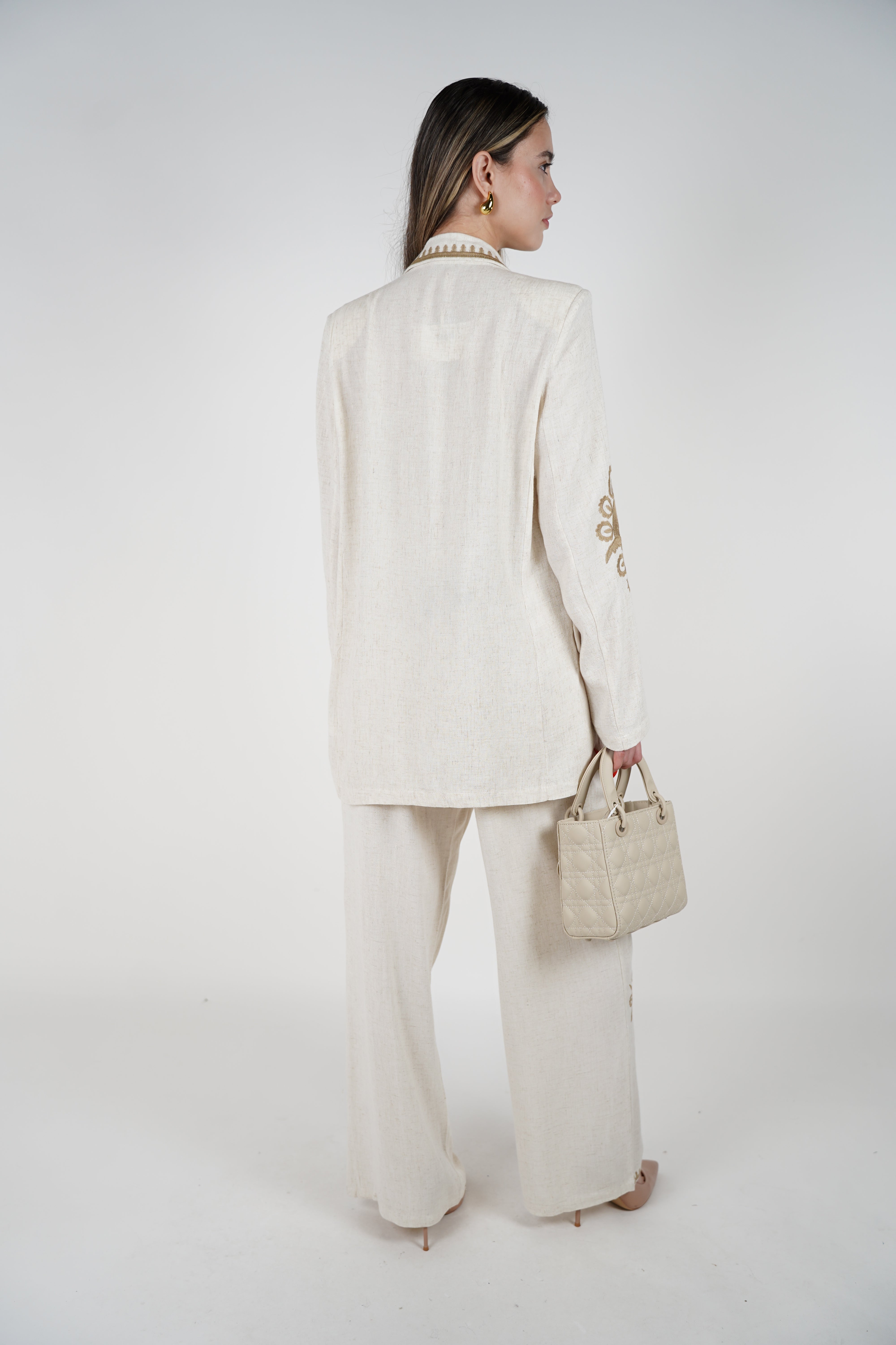 Raizza Embroidered Pants Set – Sophisticated Charm with Artisanal Detail