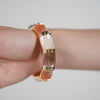 Zairel Chunky Bracelet – Bold Marbled Bangle in Warm Tones