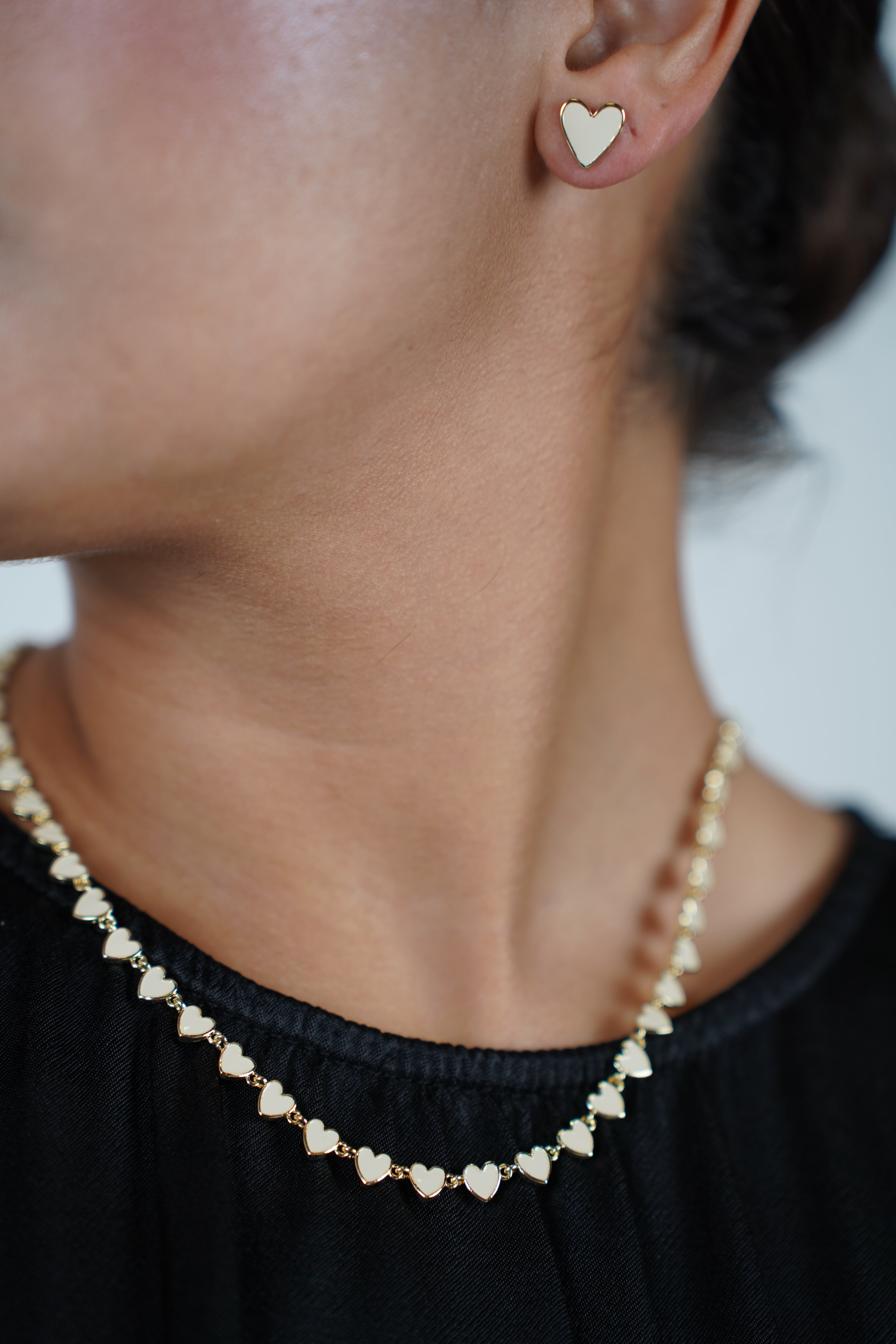 Calixy Mini Hearts Necklace Set – Sweet Pops of Color in a Dainty Duo