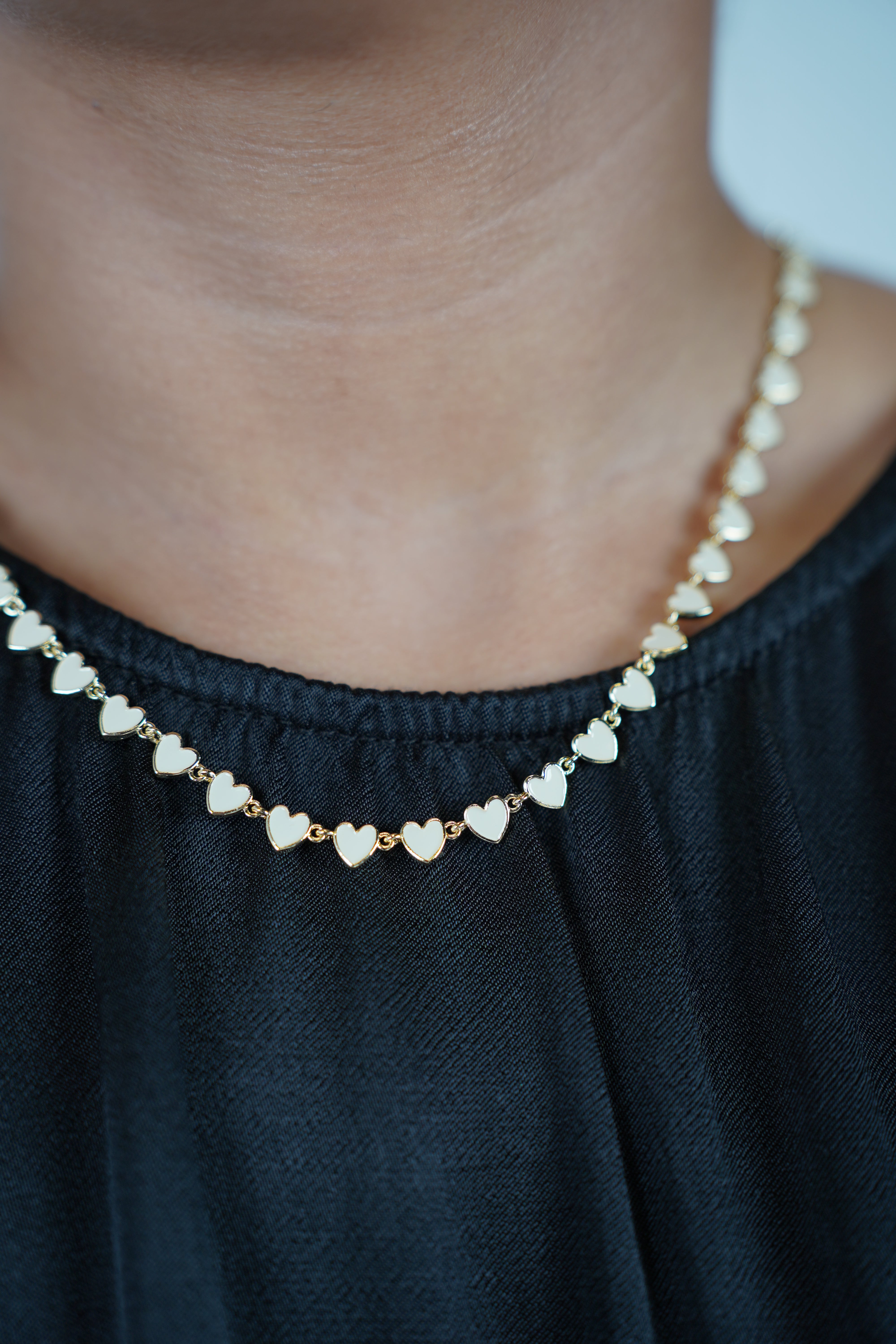 Calixy Mini Hearts Necklace Set – Sweet Pops of Color in a Dainty Duo