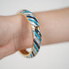 Kirel Striped Bracelet – Bold Color Pops with Golden Elegance