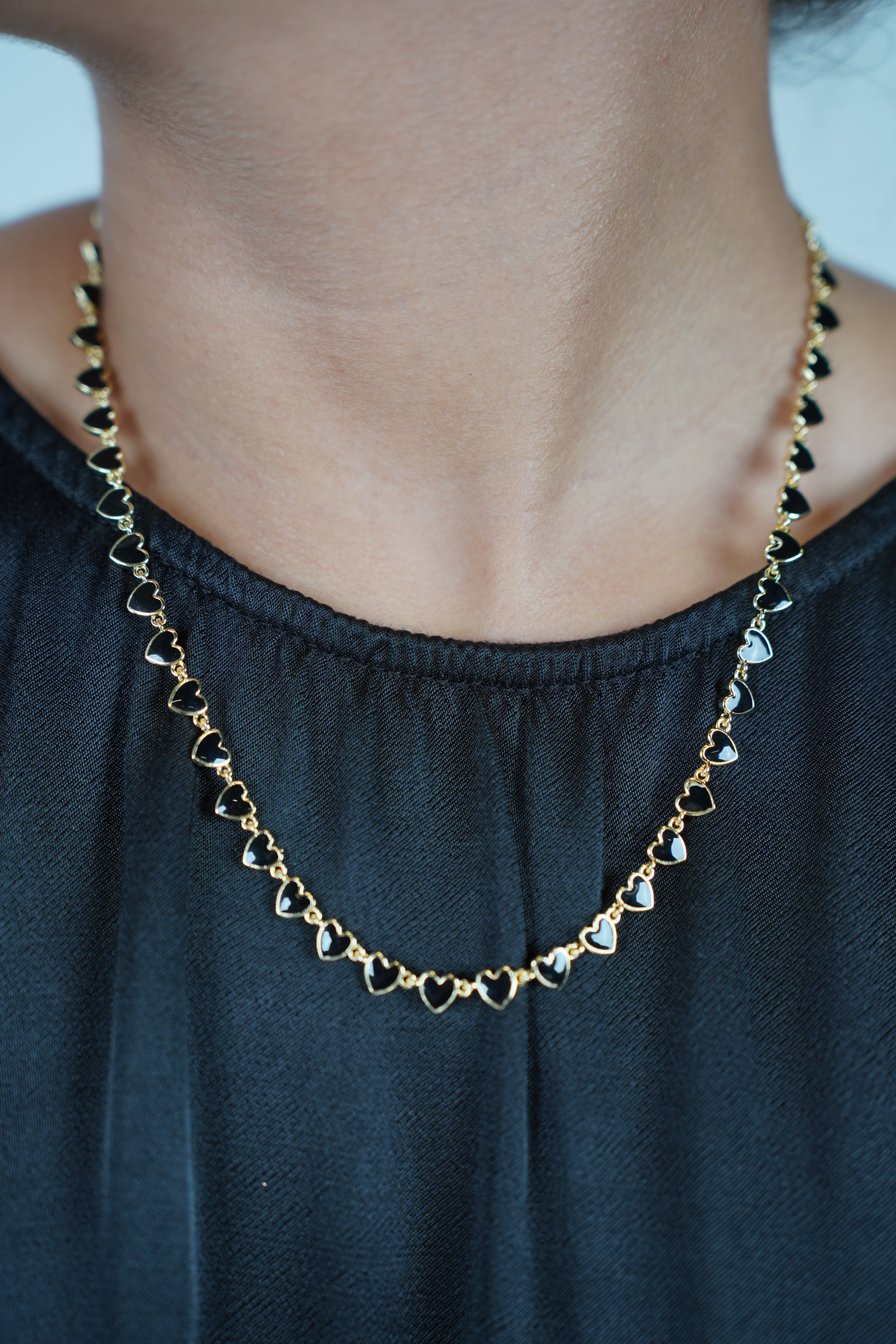 Calixy Mini Hearts Necklace Set – Sweet Pops of Color in a Dainty Duo