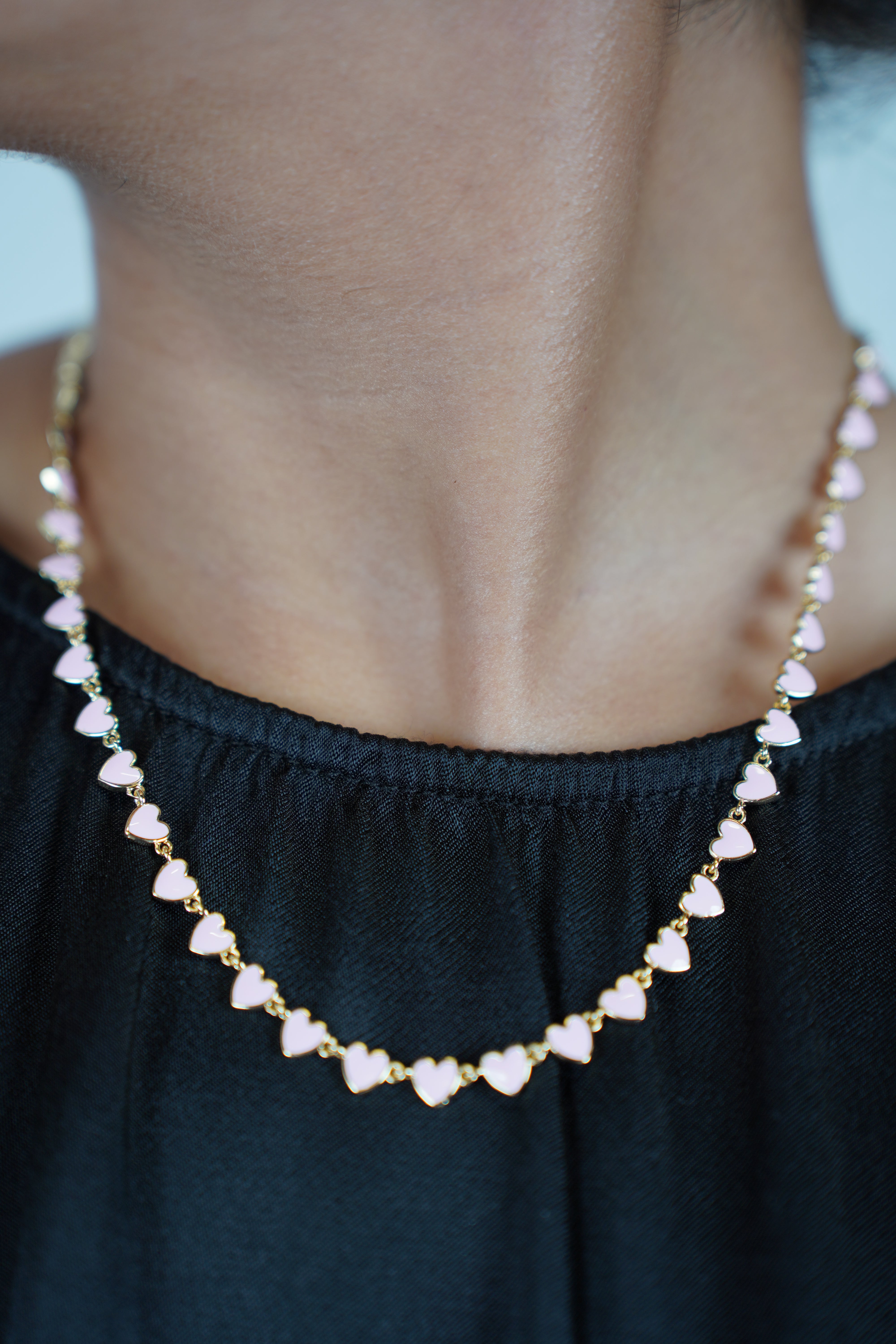 Calixy Mini Hearts Necklace Set – Sweet Pops of Color in a Dainty Duo