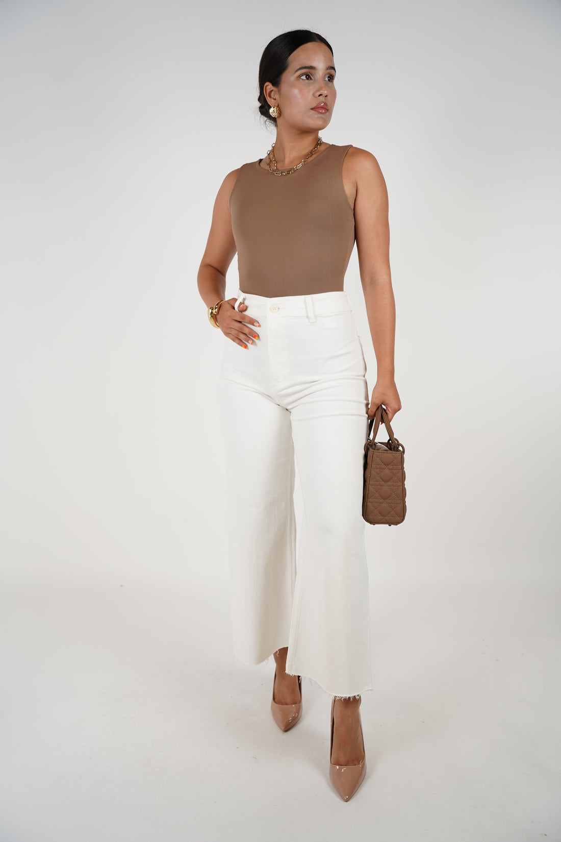 Genesis Wideleg Jeans – Clean, Creamy, and Effortlessly Chic