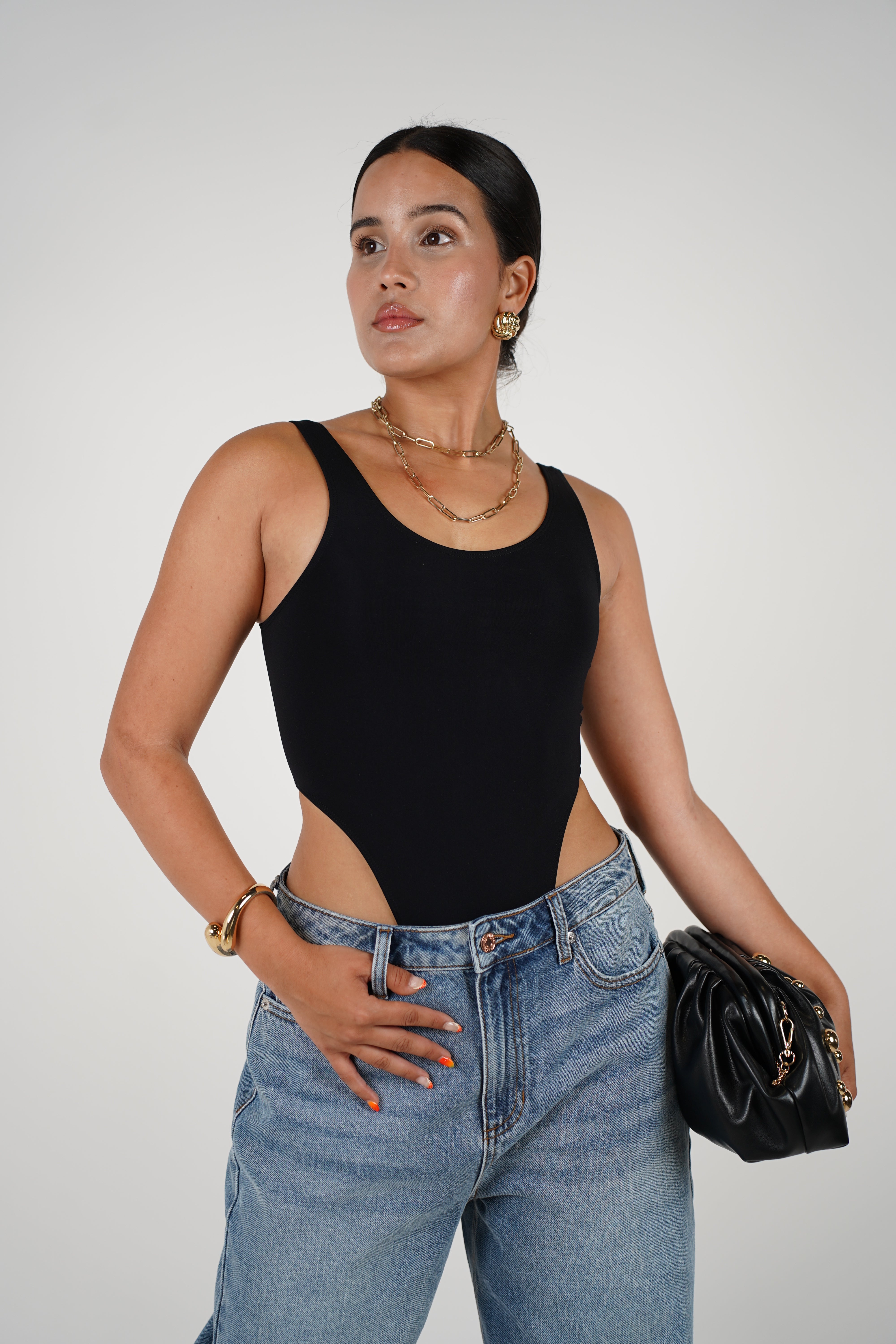 Lasa Highcut Tank Bodysuit – Seamless & Sleek Everyday Essential