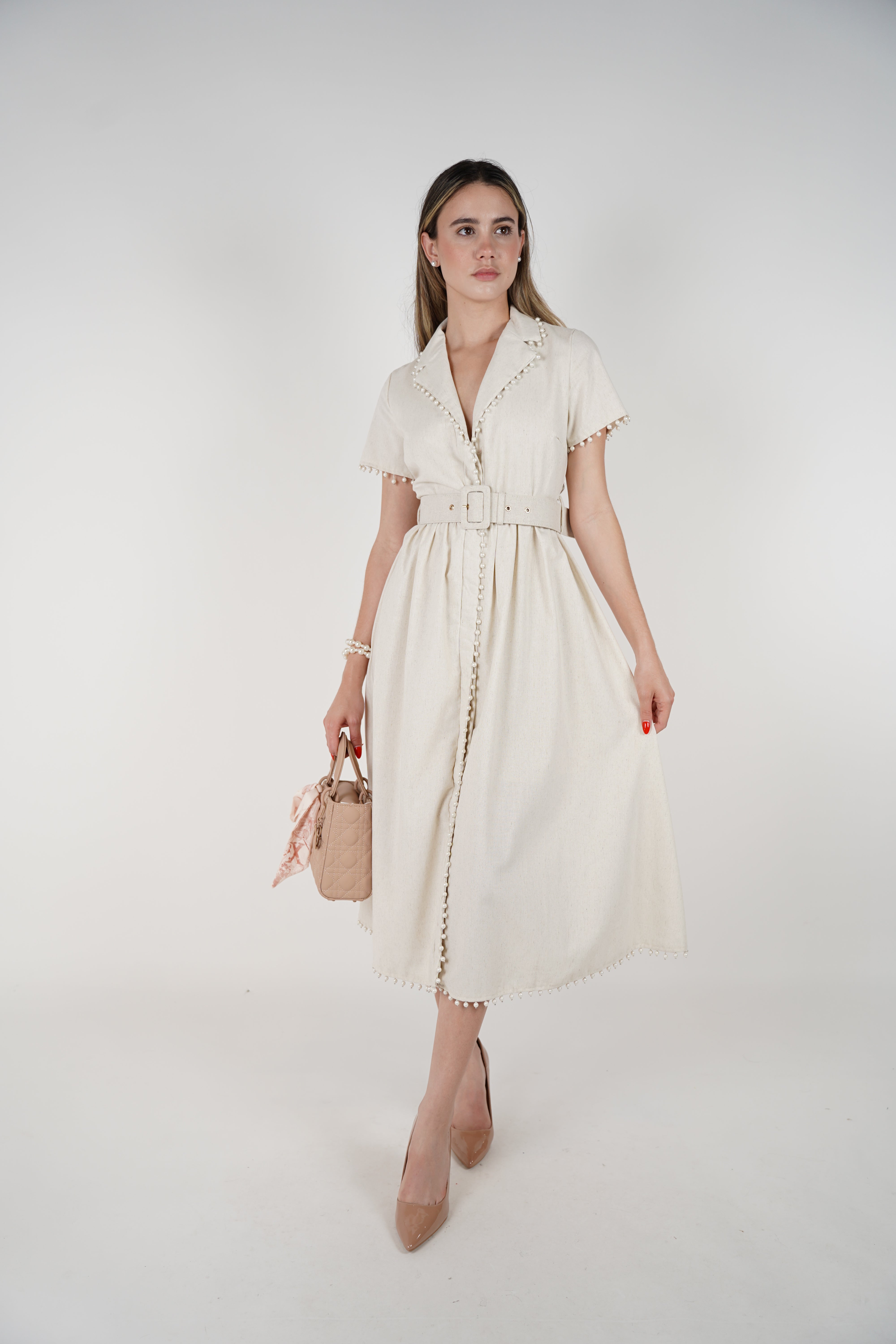 Vana Pearl Maxi Dress – Elegant, Polished, and Uniquely Feminine