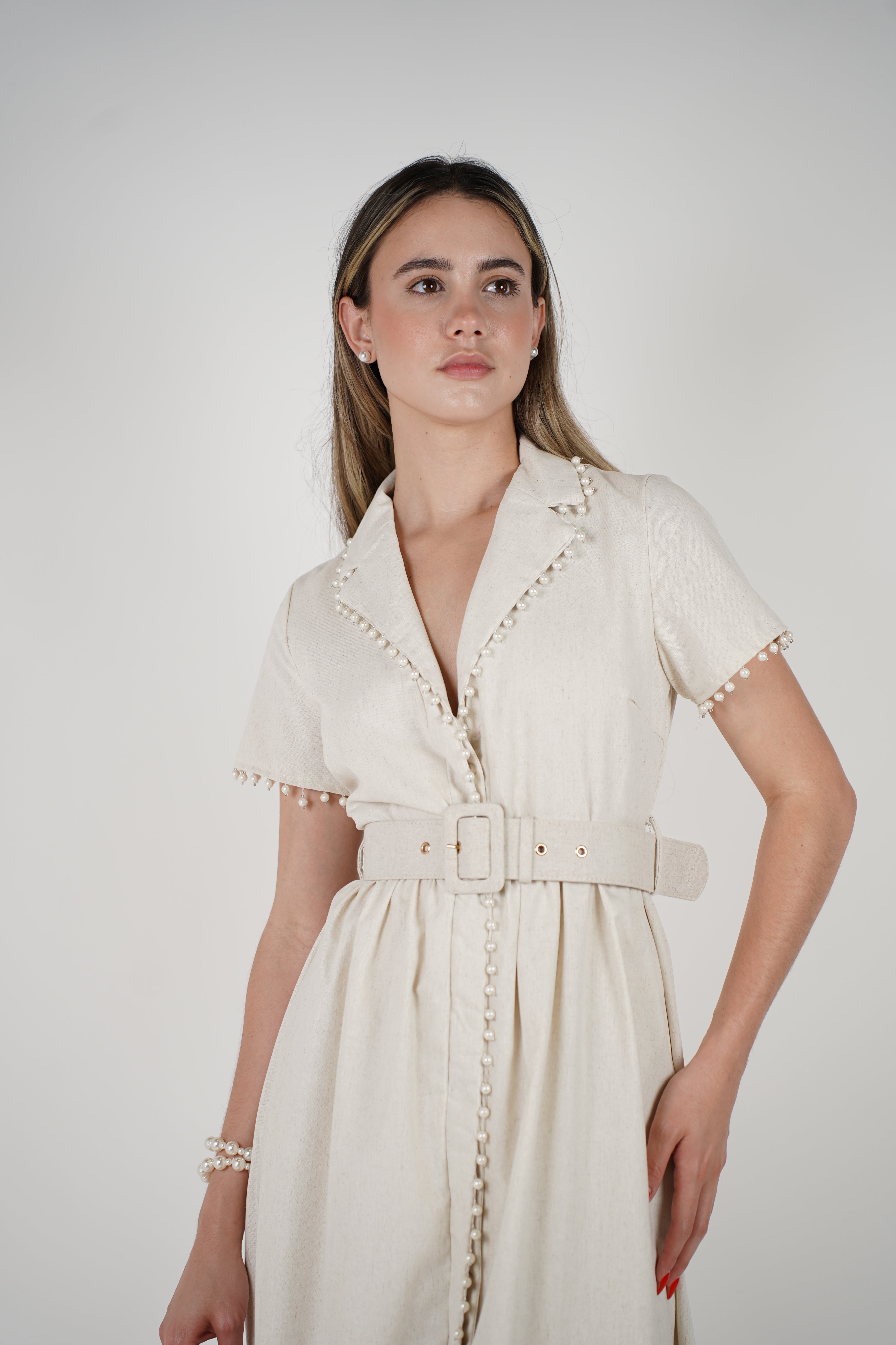 Vana Pearl Maxi Dress – Elegant, Polished, and Uniquely Feminine