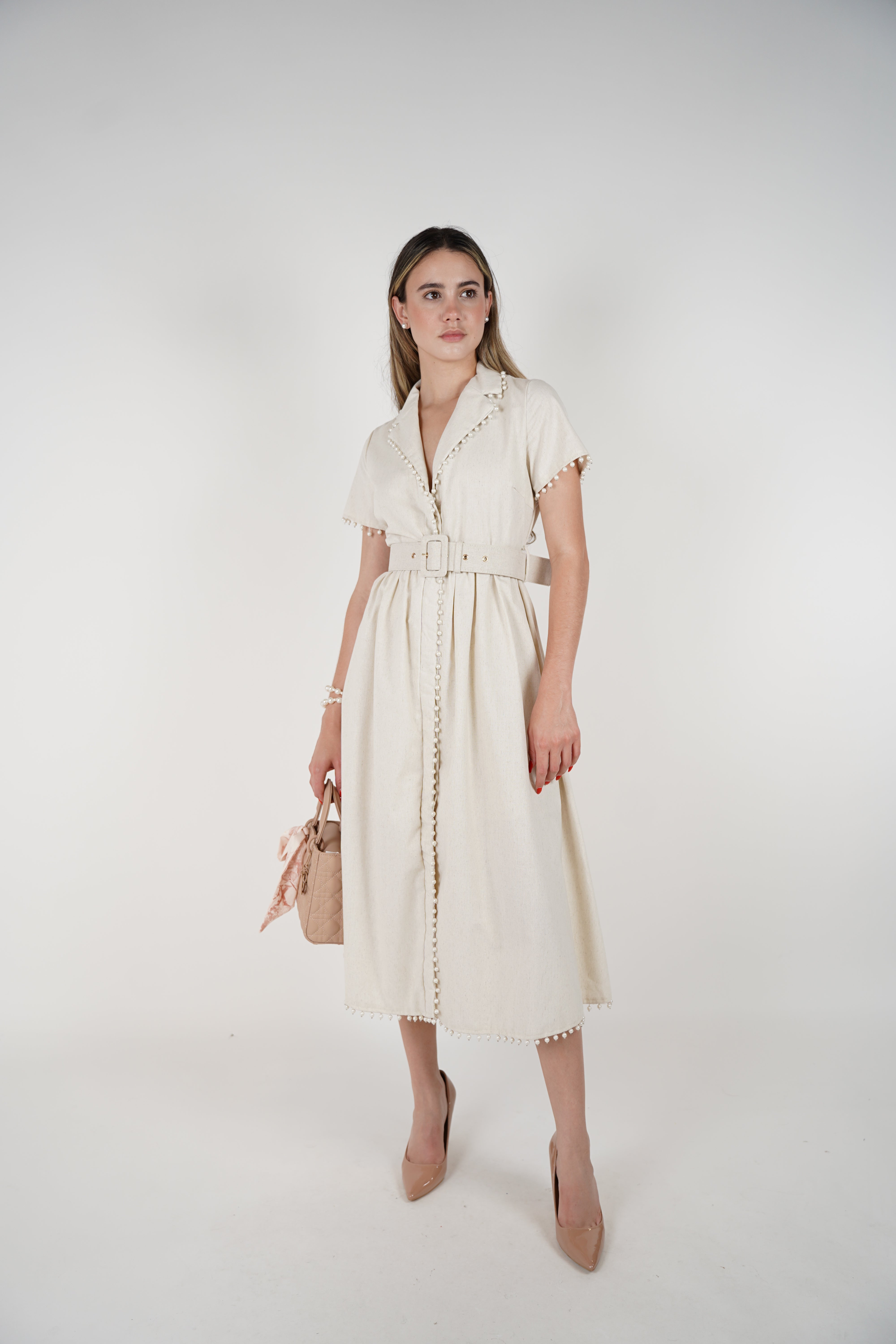 Vana Pearl Maxi Dress – Elegant, Polished, and Uniquely Feminine