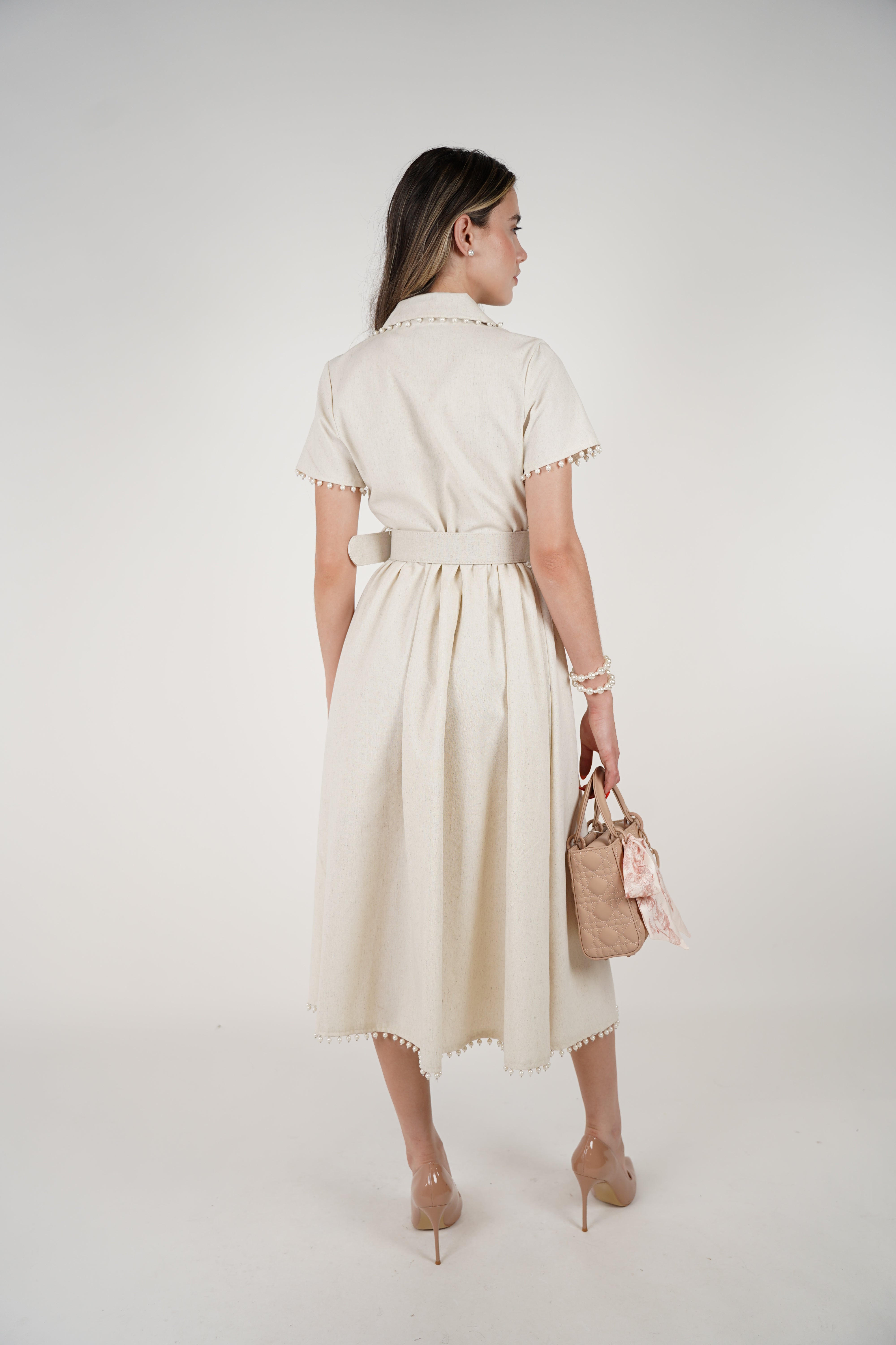 Vana Pearl Maxi Dress – Elegant, Polished, and Uniquely Feminine