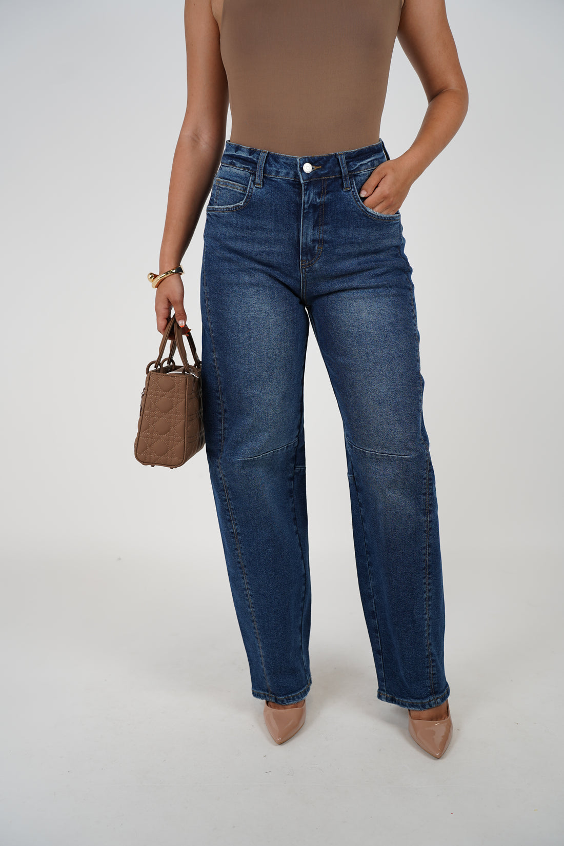 Zia Barrel Jean – Dark Wash Everyday Barrel Fit