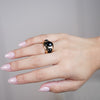Nori Pebble Ring – Sleek Modern Boldness in a Sculptural Finish