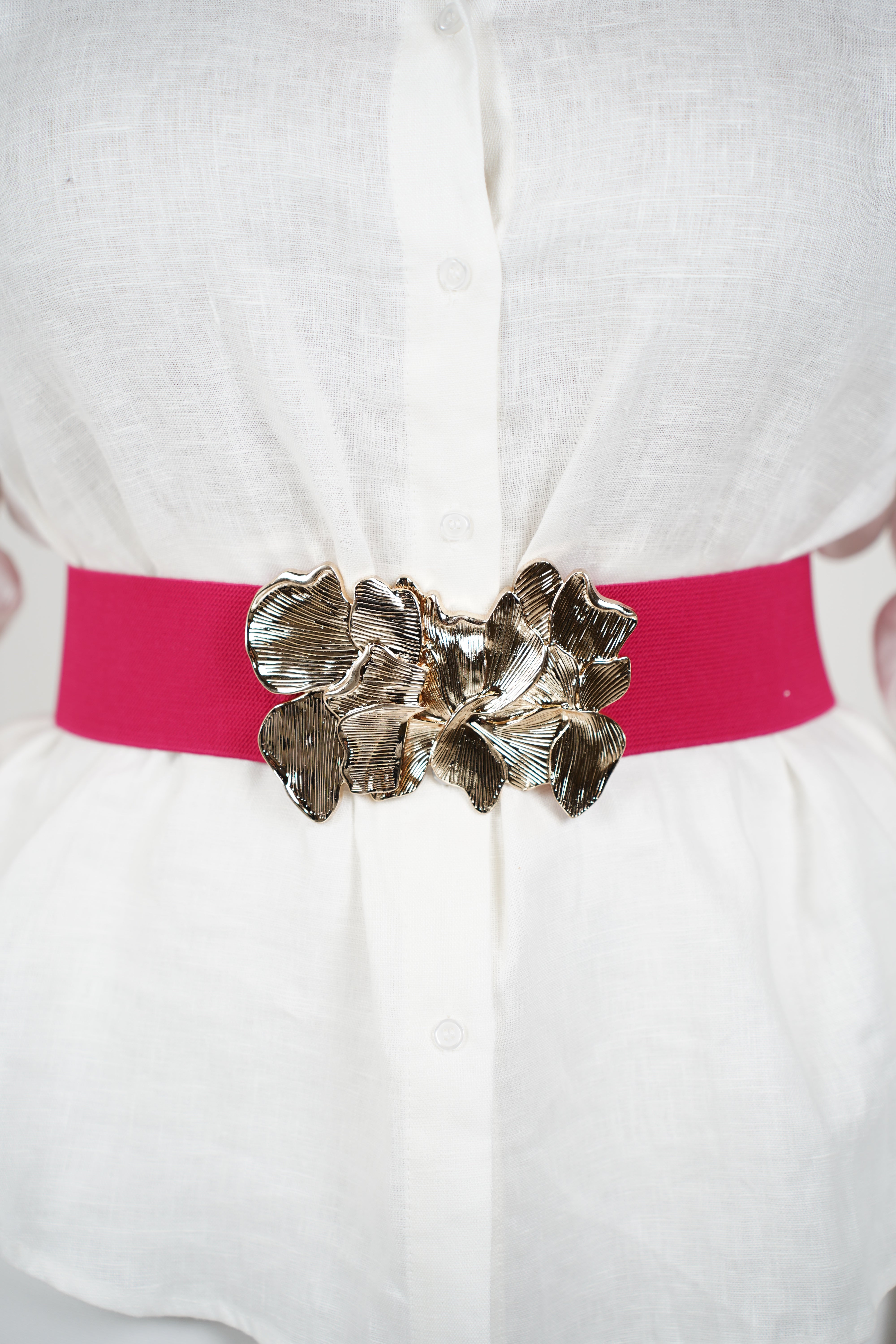 Floria Bloom Buckle Belt – Bold Color, Feminine Statement
