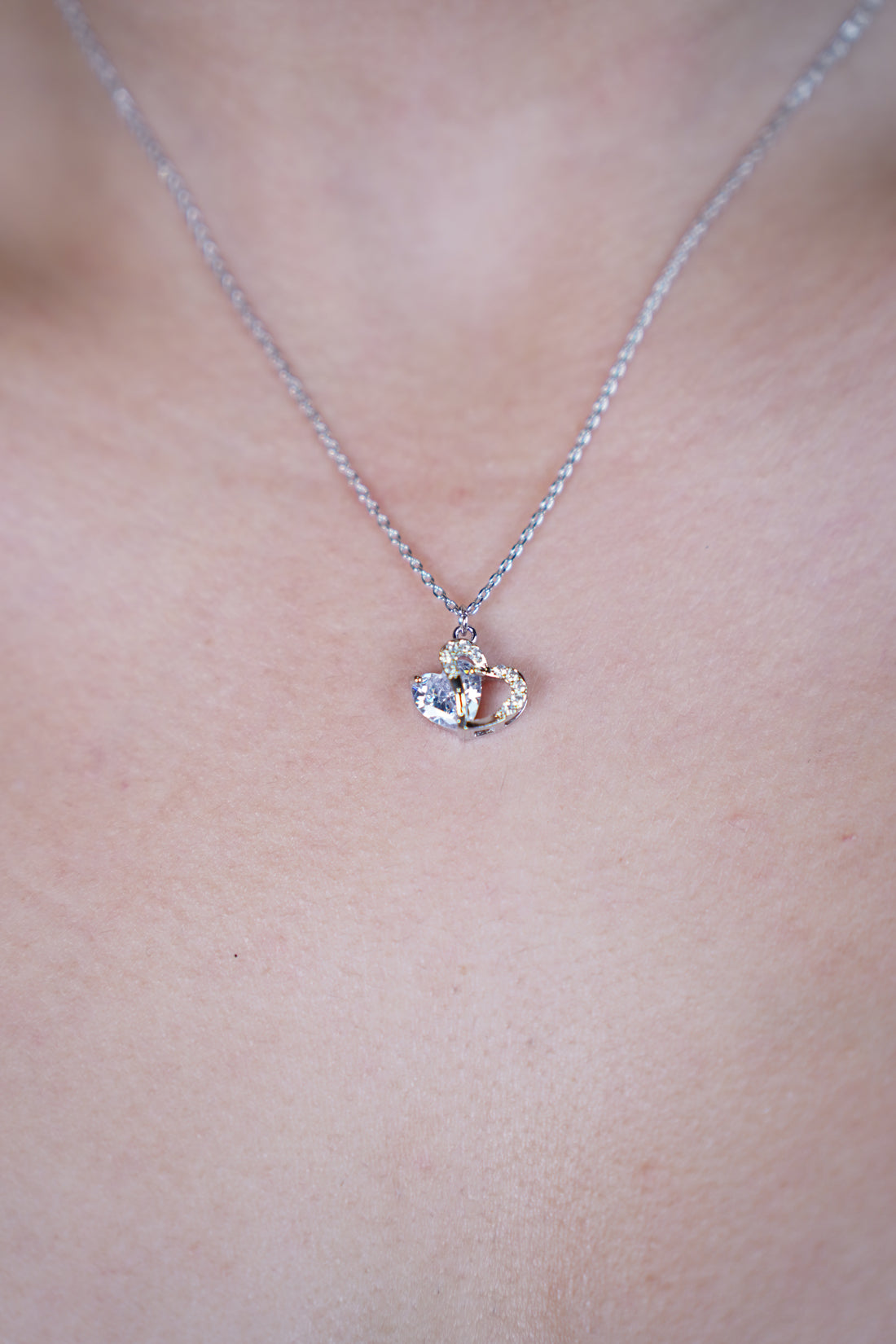 Aura Heart Necklace – A Romantic Touch of Sparkle