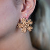 Florita Raffia Flower Earrings – 4 Colors