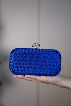 Chanty Clutch – Satin Woven Box Bag in 6 Colors