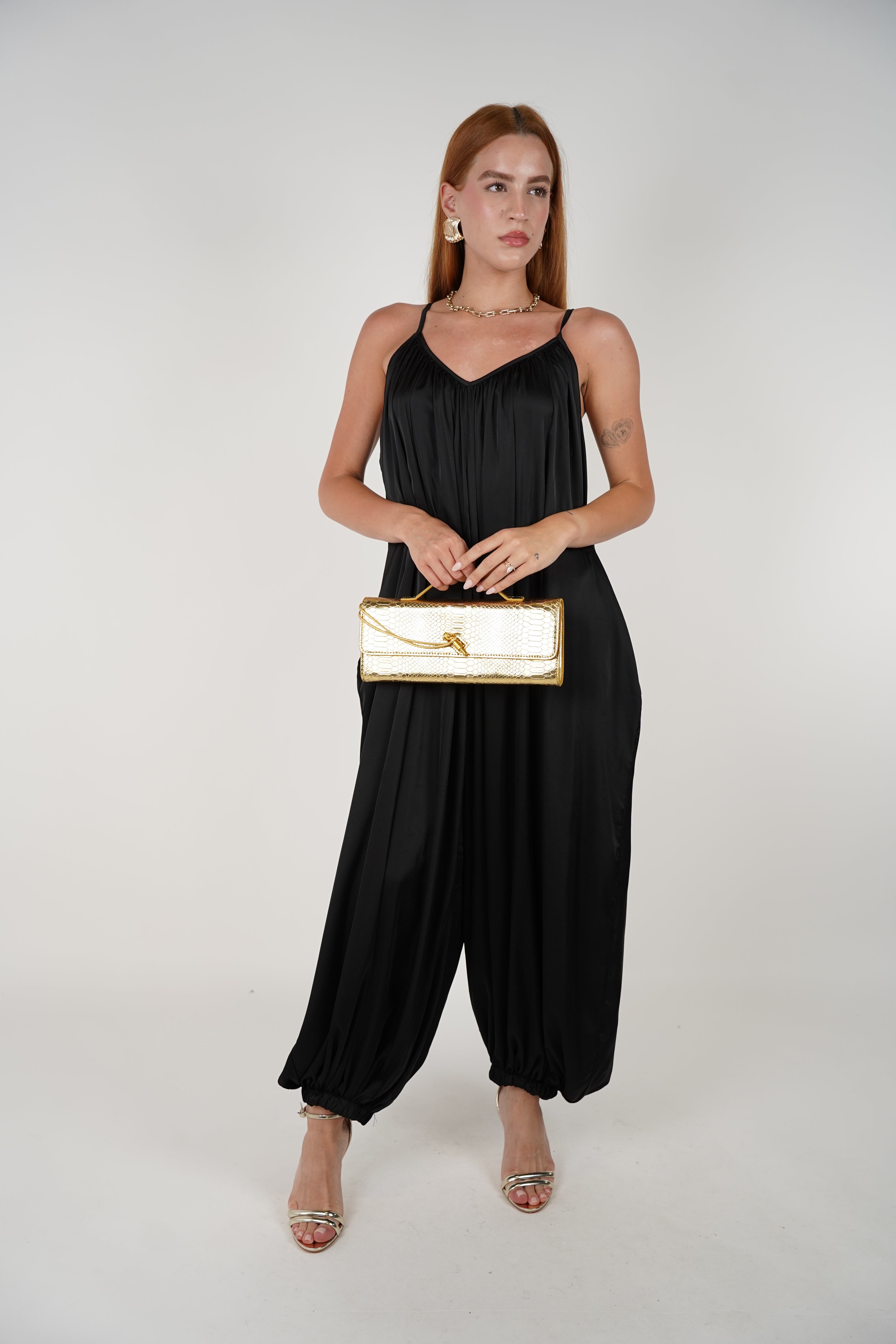 Yomi Aladin Satin Jumpsuit – Relaxed Glamour in Every Step