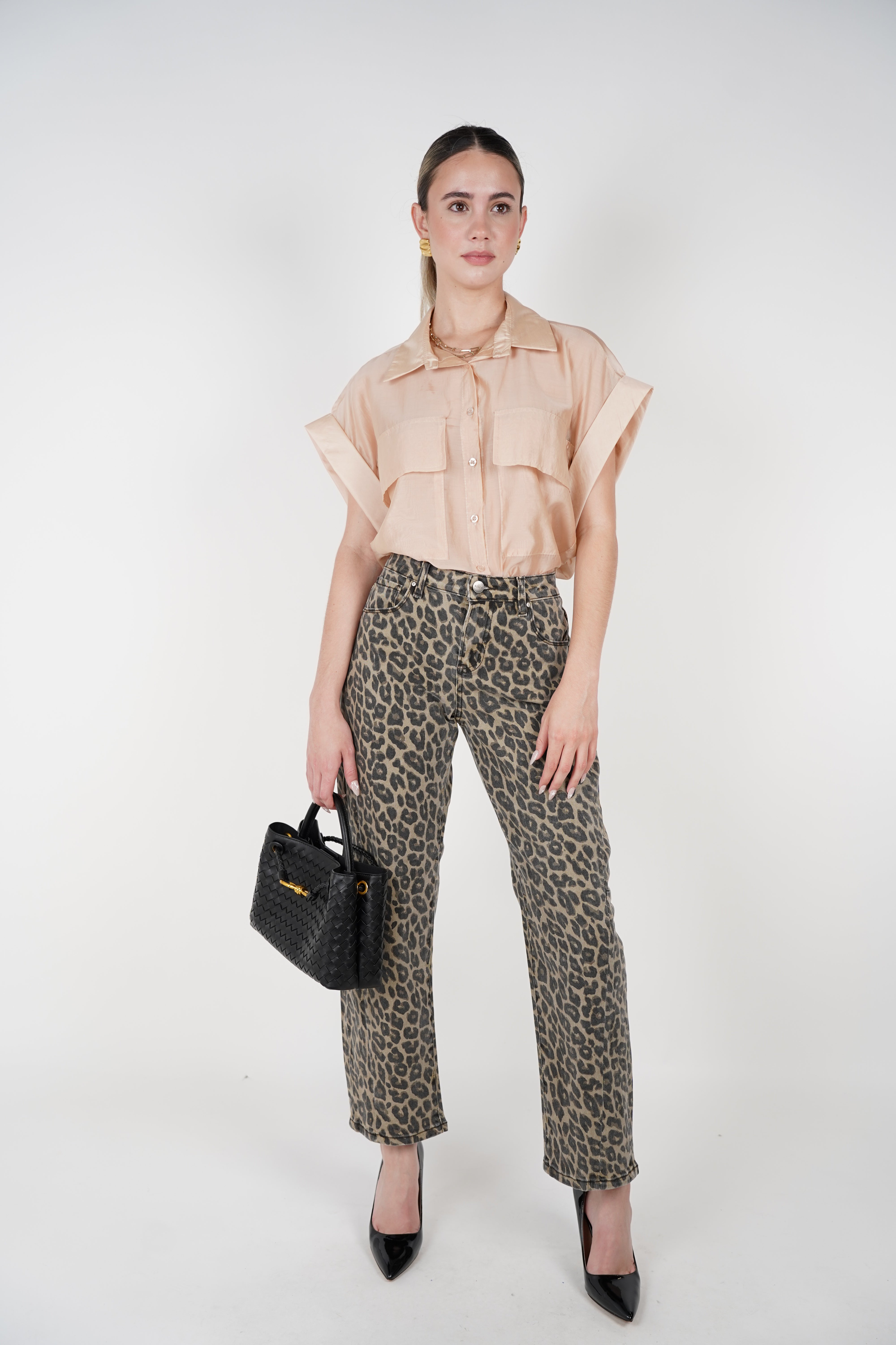 Zalen Leopard Barrel Jeans – Fierce Fit with a Modern Twist