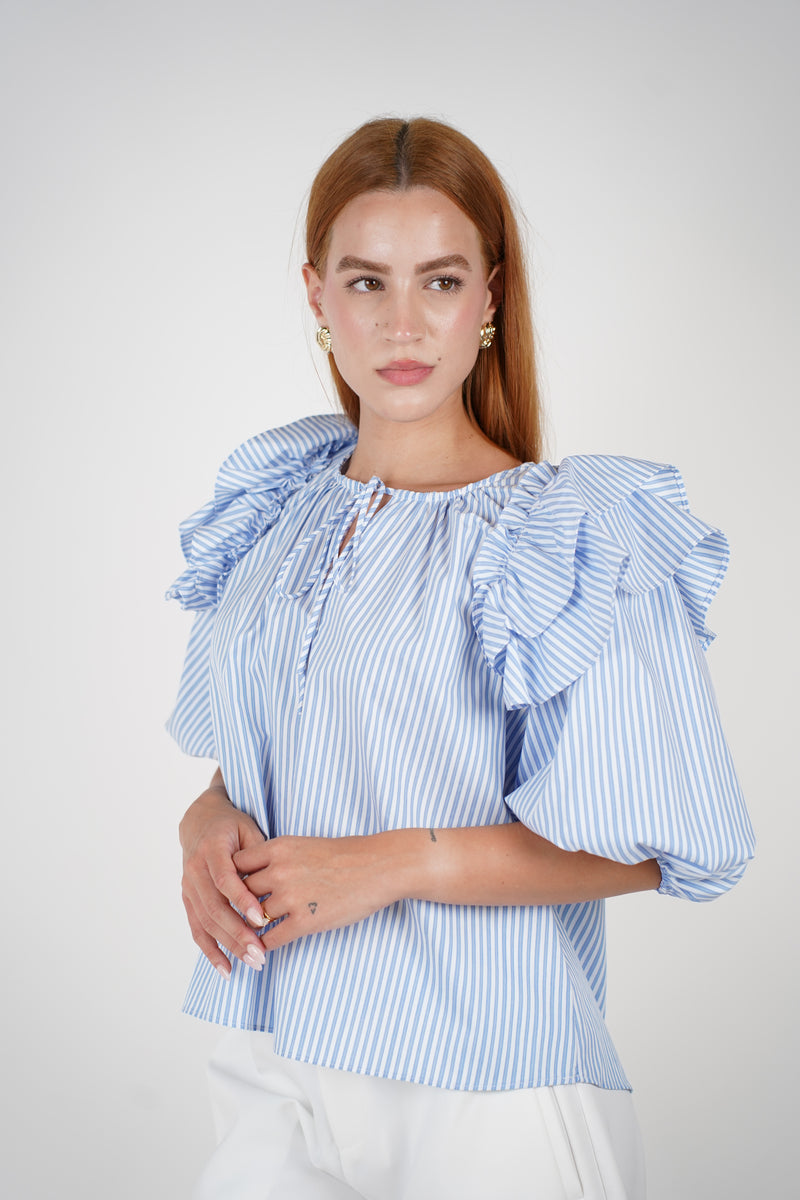 Aureva Ruffle Blouse
