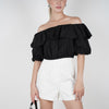 Reva Ruffle Top – Flirty Off-Shoulder Charm in Multiple Colors