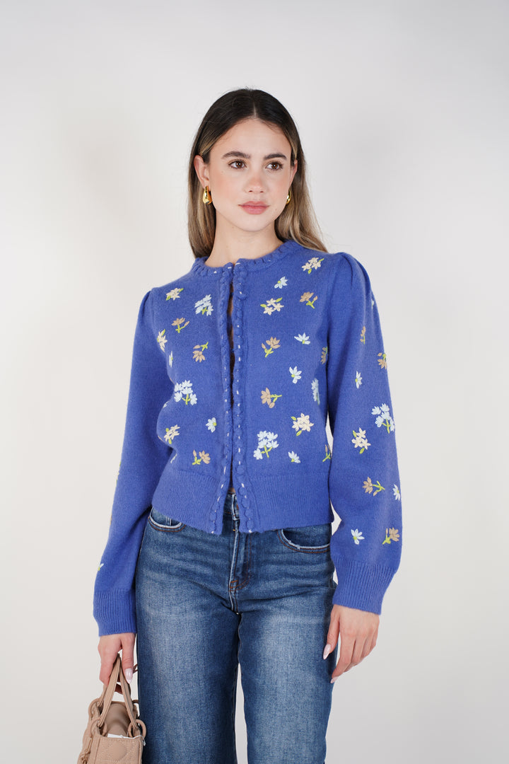 Sylin Floral Sweater – Cozy Charm with a Touch of Whimsy