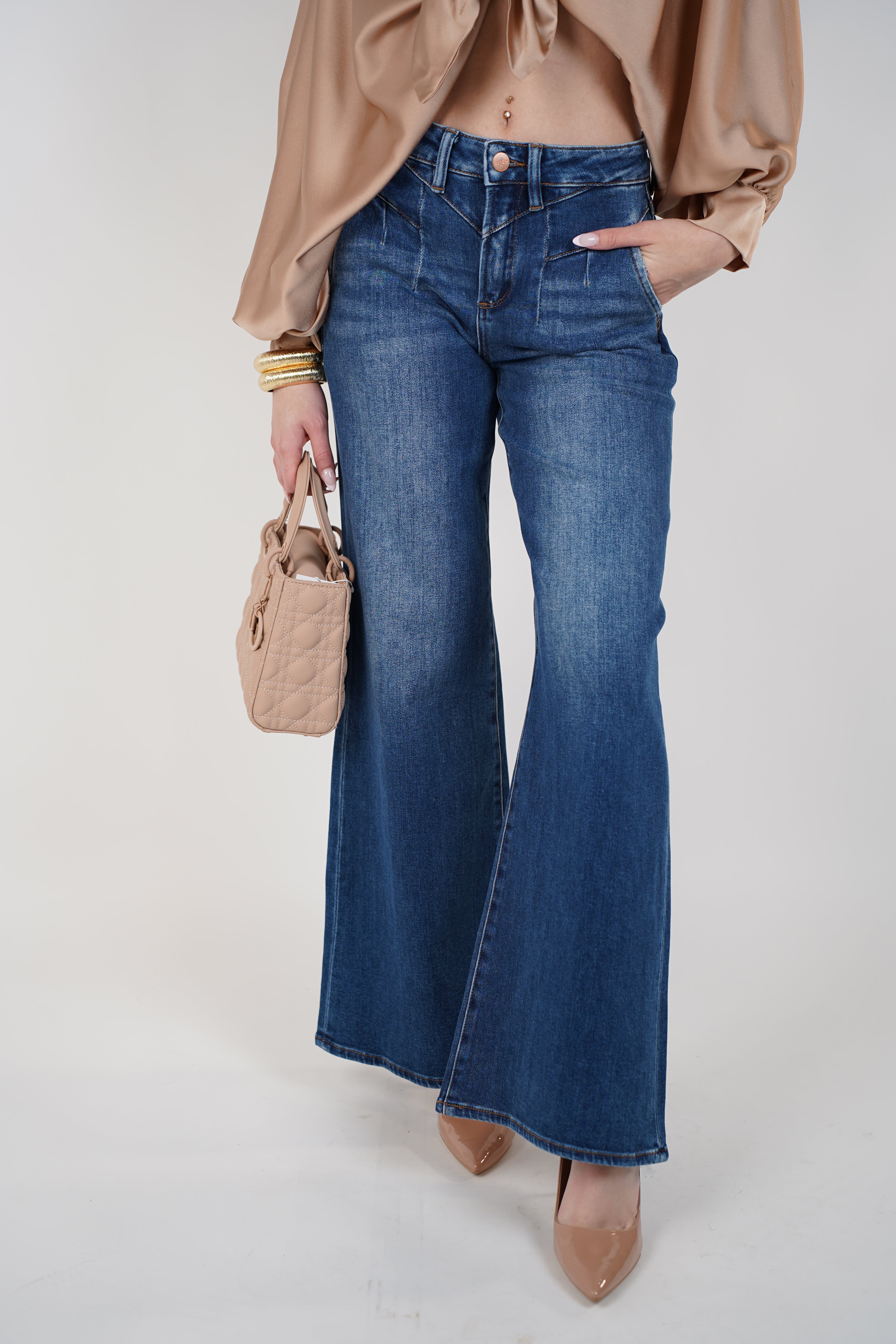 Kivira Wide Leg Jeans – Classic Denim with a Modern Flare