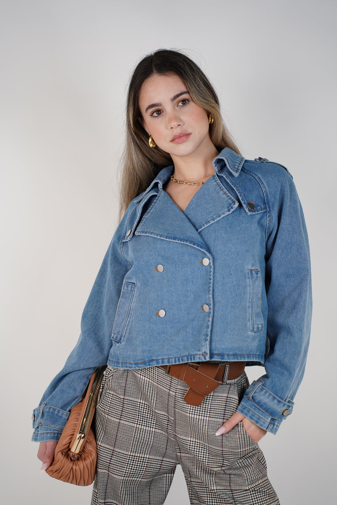 Flay Denim Cropped Jacket – Classic Denim, Modern Edge
