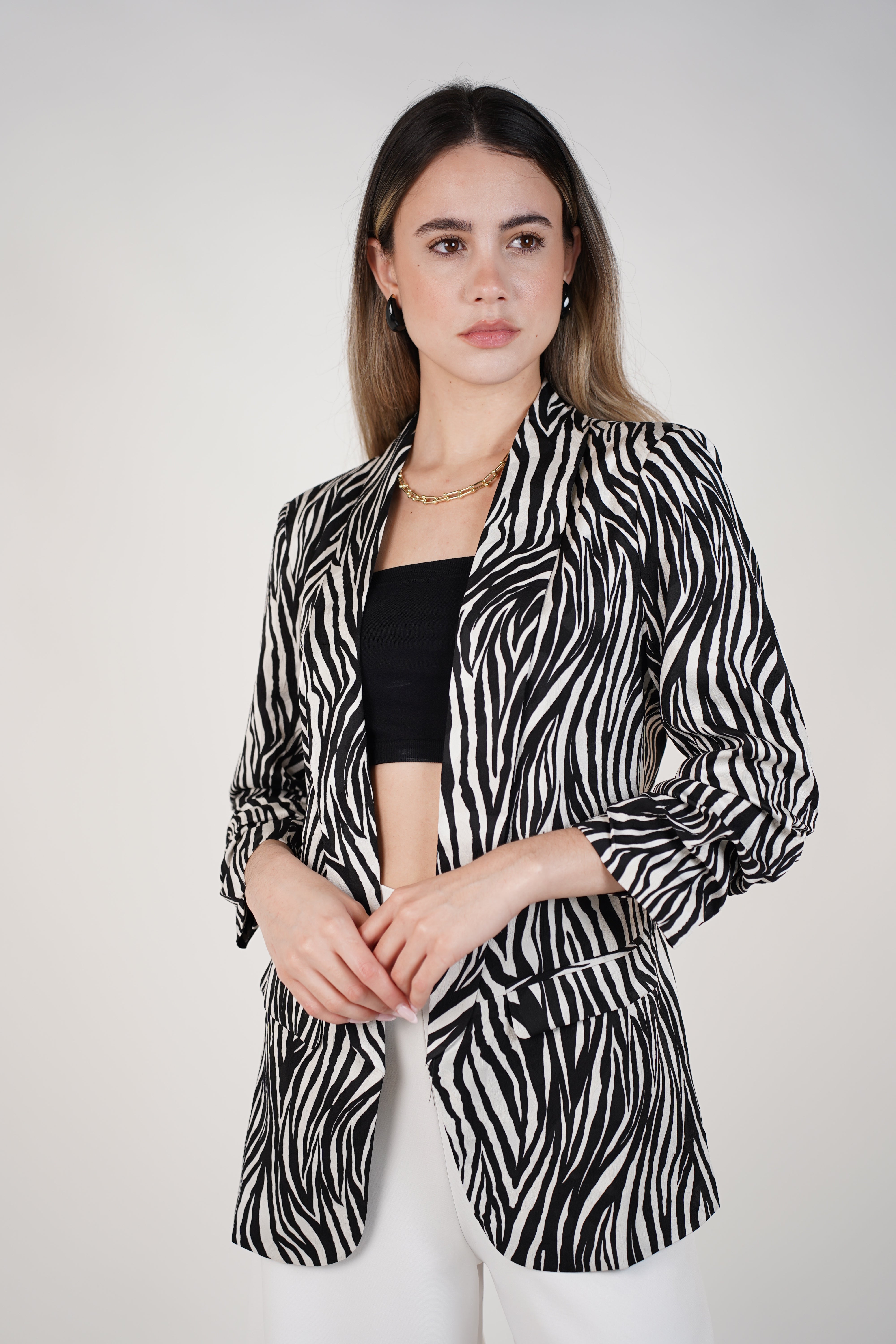 Raviel Zebra Blazer – Fierce Elegance, Effortlessly Chic