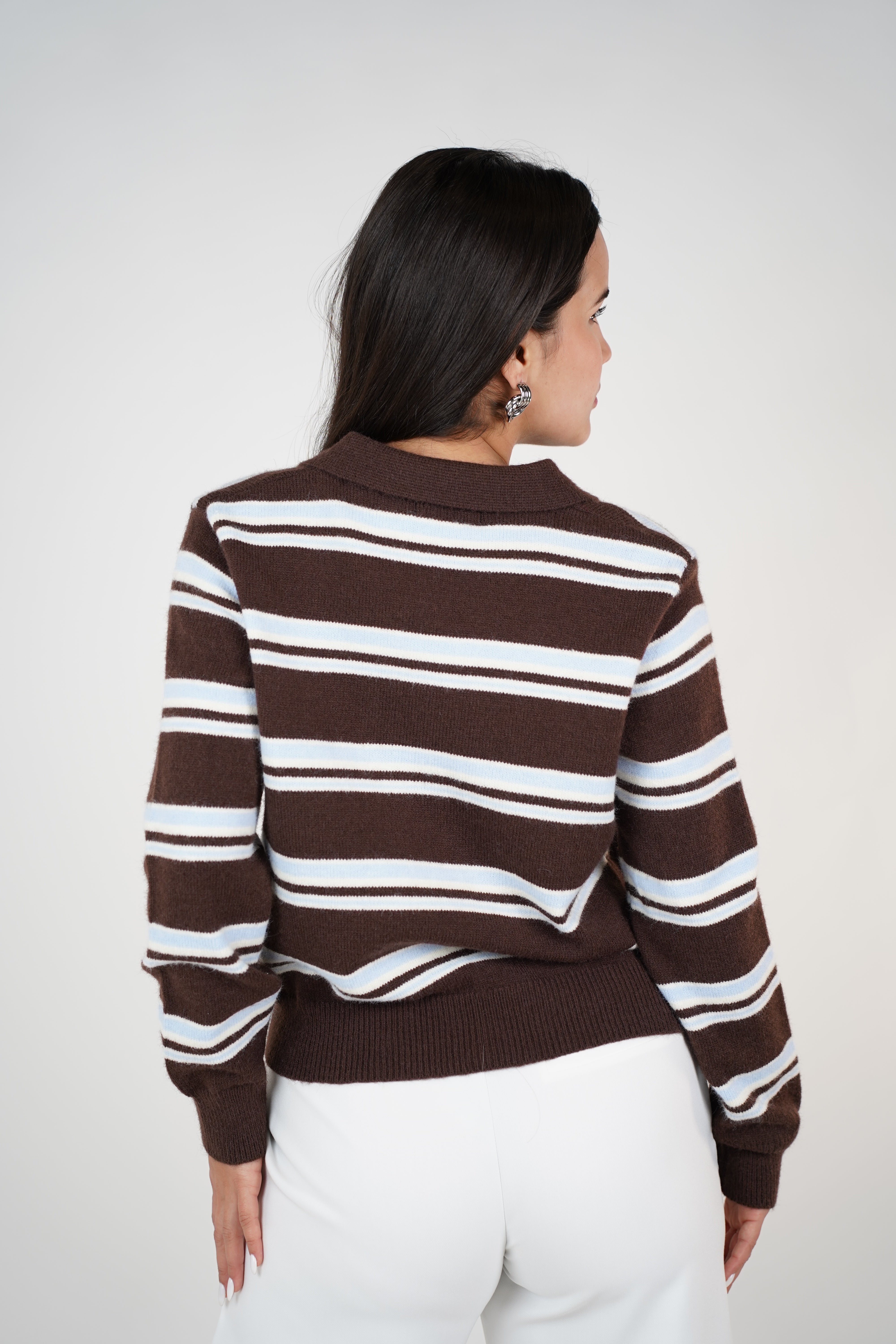 Neli Polo Stripped Sweater