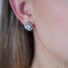 Delinor Stud Earrings – Classic Sparkle with a Modern Edge