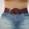 Rhen Oval Buckle Belt – Bold Shape, Effortless Definition