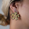 Florita Raffia Flower Earrings – 4 Colors