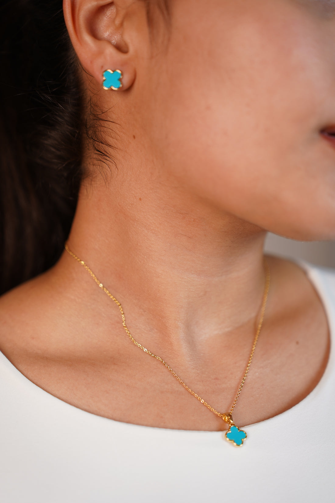Mini  Clover Jewelry Set