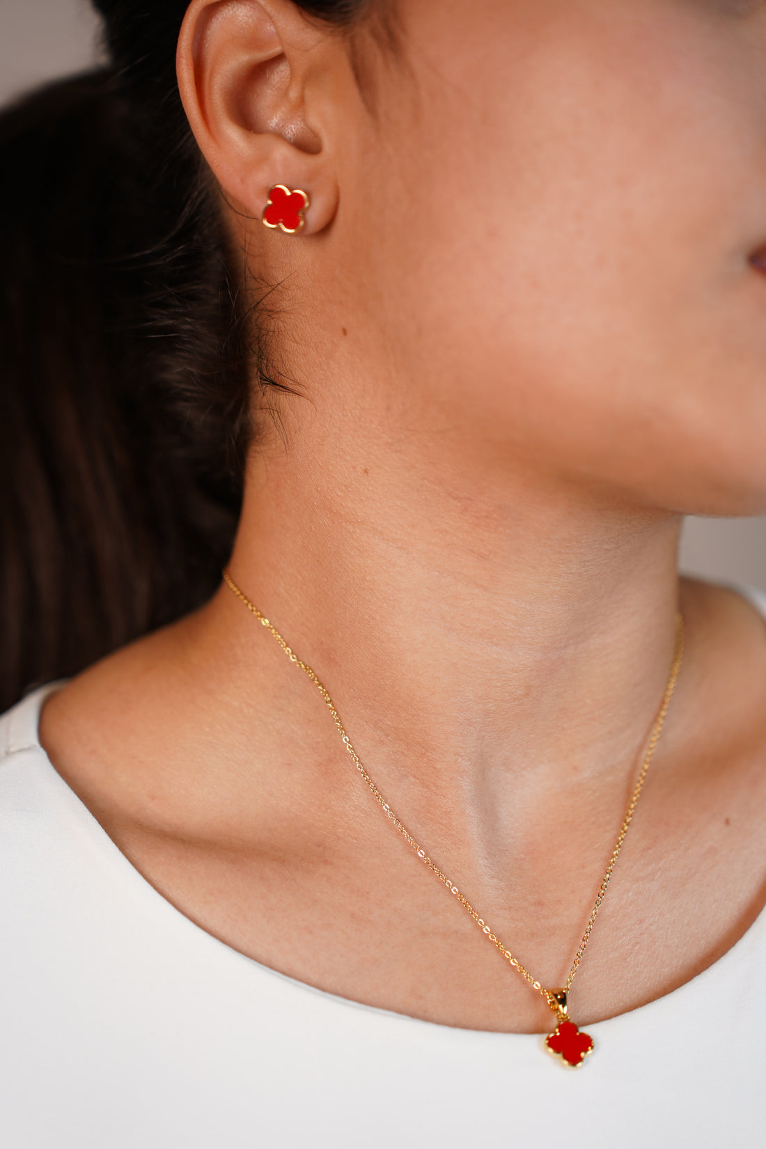 Mini  Clover Jewelry Set