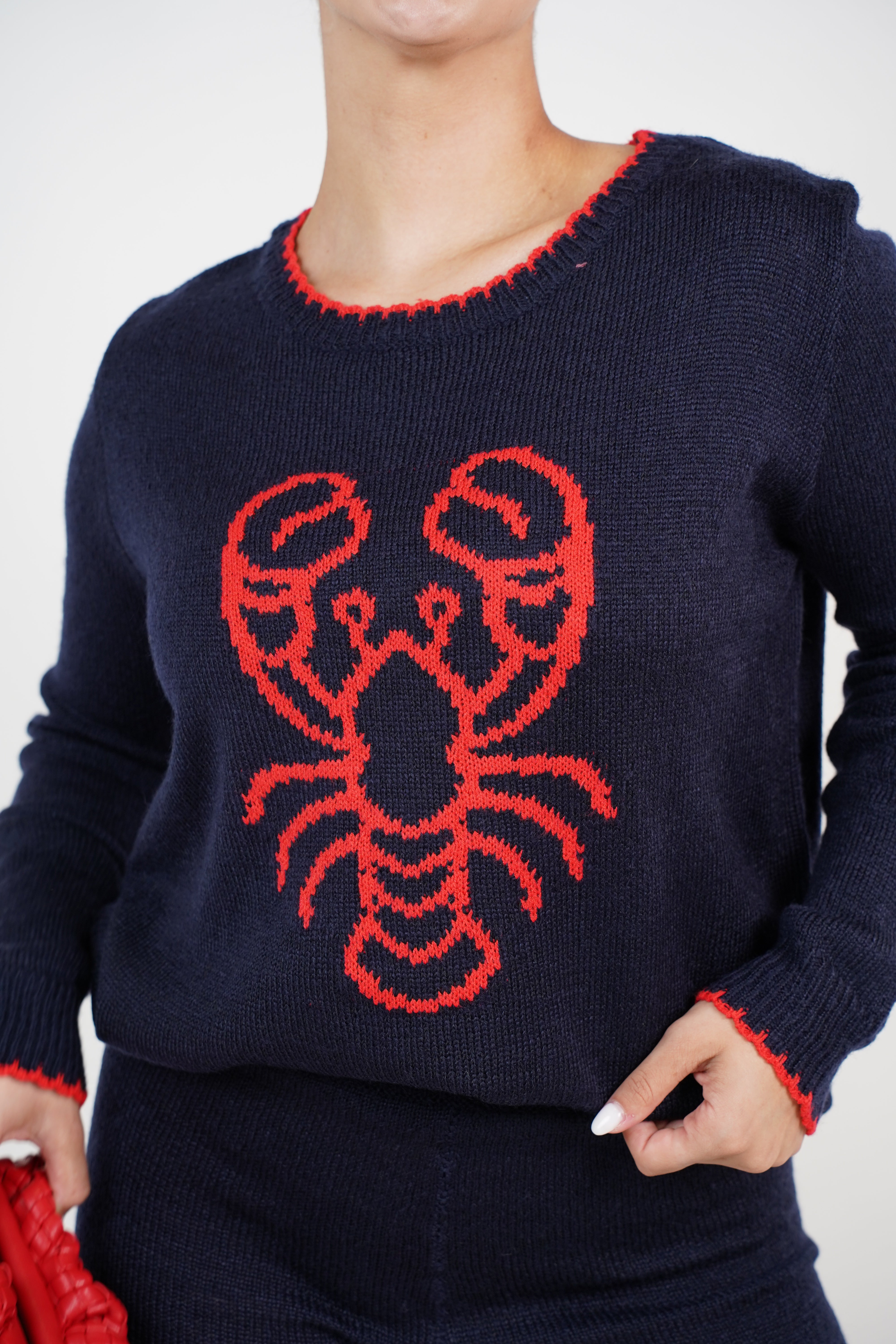 Sambrana Lobster Sweater Shorts Set