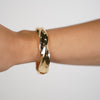 Myla Swivel Bracelet – Sleek Gold Twist Bangle