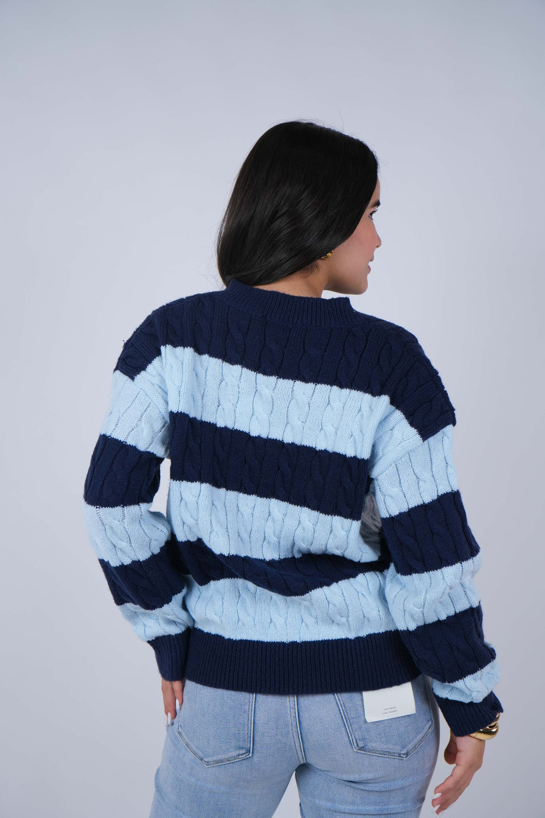 Tavia Stripped Knit Sweater