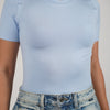 Body de manga corta con cuello redondo